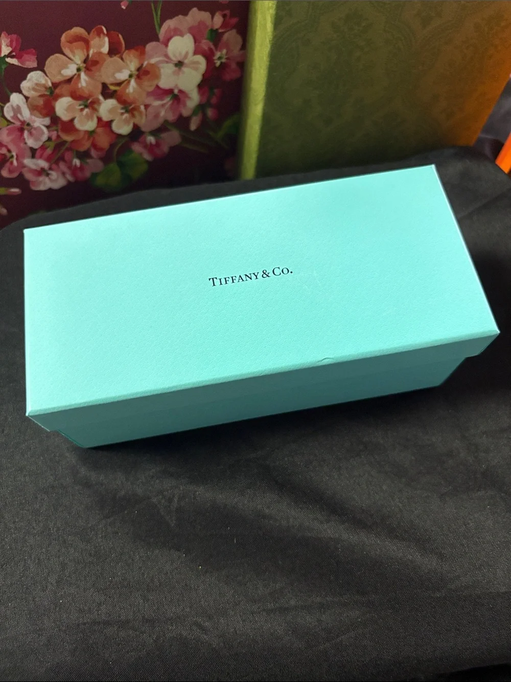 NEW Full Set! Tiffany & Co Sunglasses TF4174. Opal Gray Gold Crystals  54mm